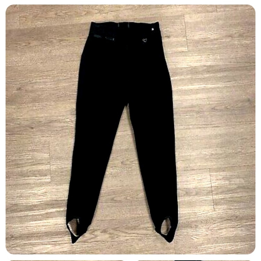 Vintage wool Obermeyer stirrup ski pants